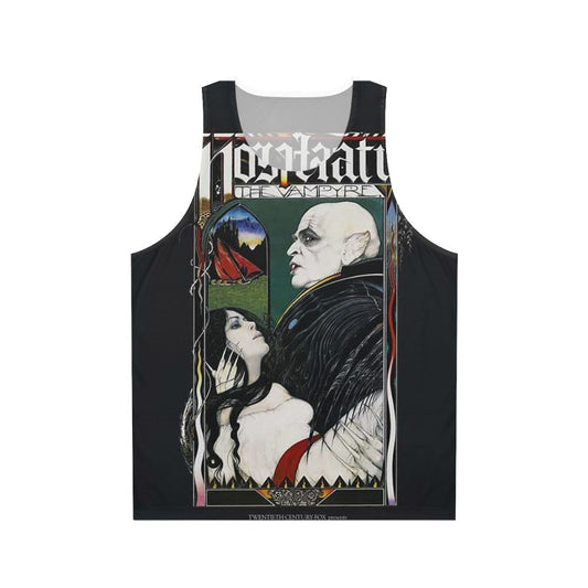 Vintage Nosferatu movie poster unisex tank top