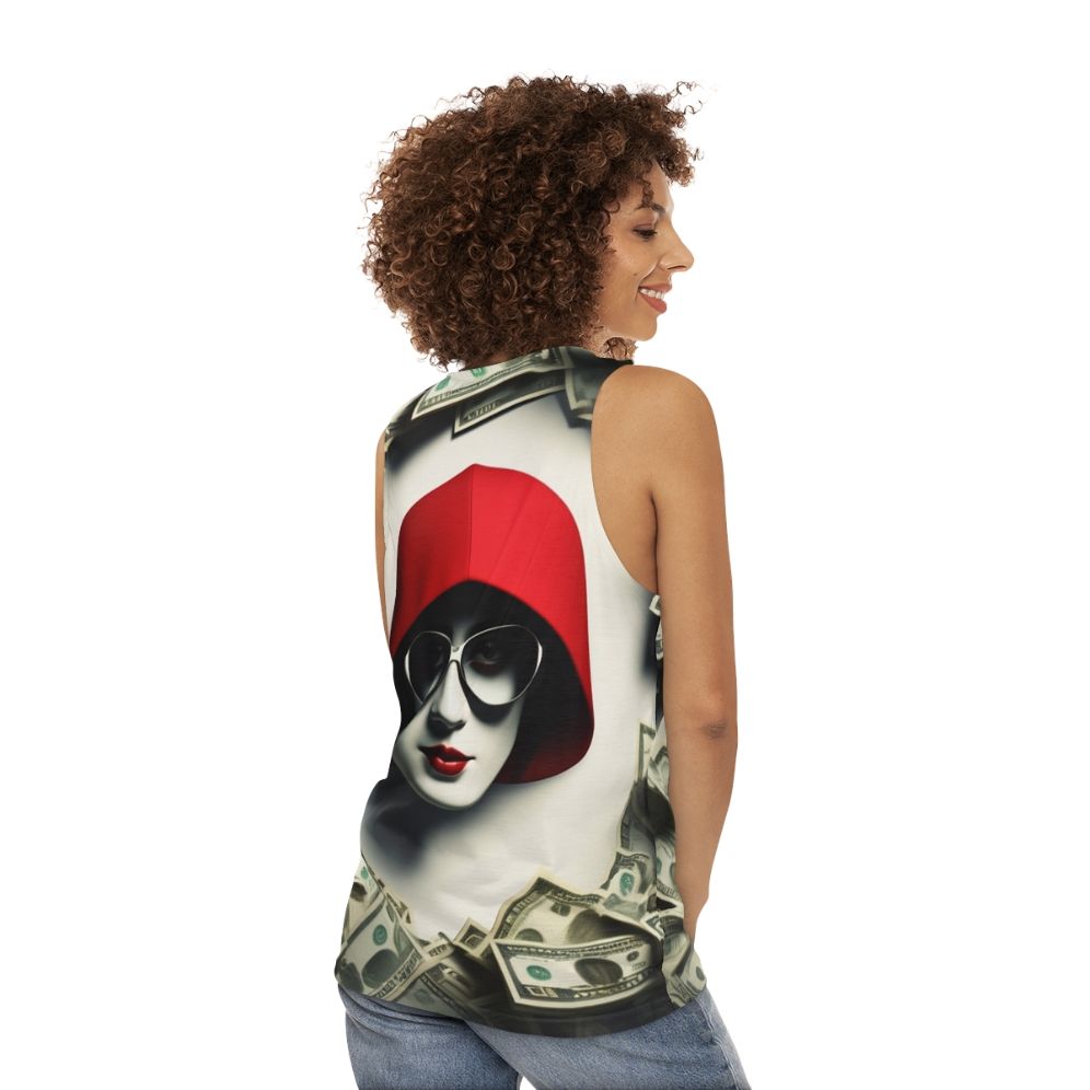 Money Heist Collection Unisex Tank Top - women back