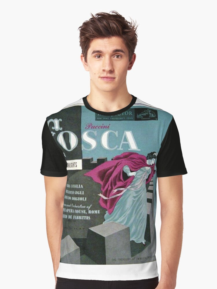 Tosca opera illustration graphic design t-shirt - Men