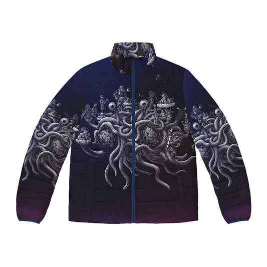 The Flying Spaghetti Monster Pastafarian Puffer Jacket