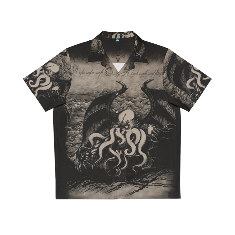 Rise of the Great Old One Lovecraft-Inspired Hawaiian Shirt