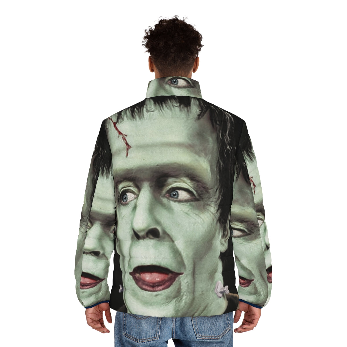 Herman Munster Puffer Jacket - Retro 60s Horror Fashion Inspired by The Munsters TV Series - men back