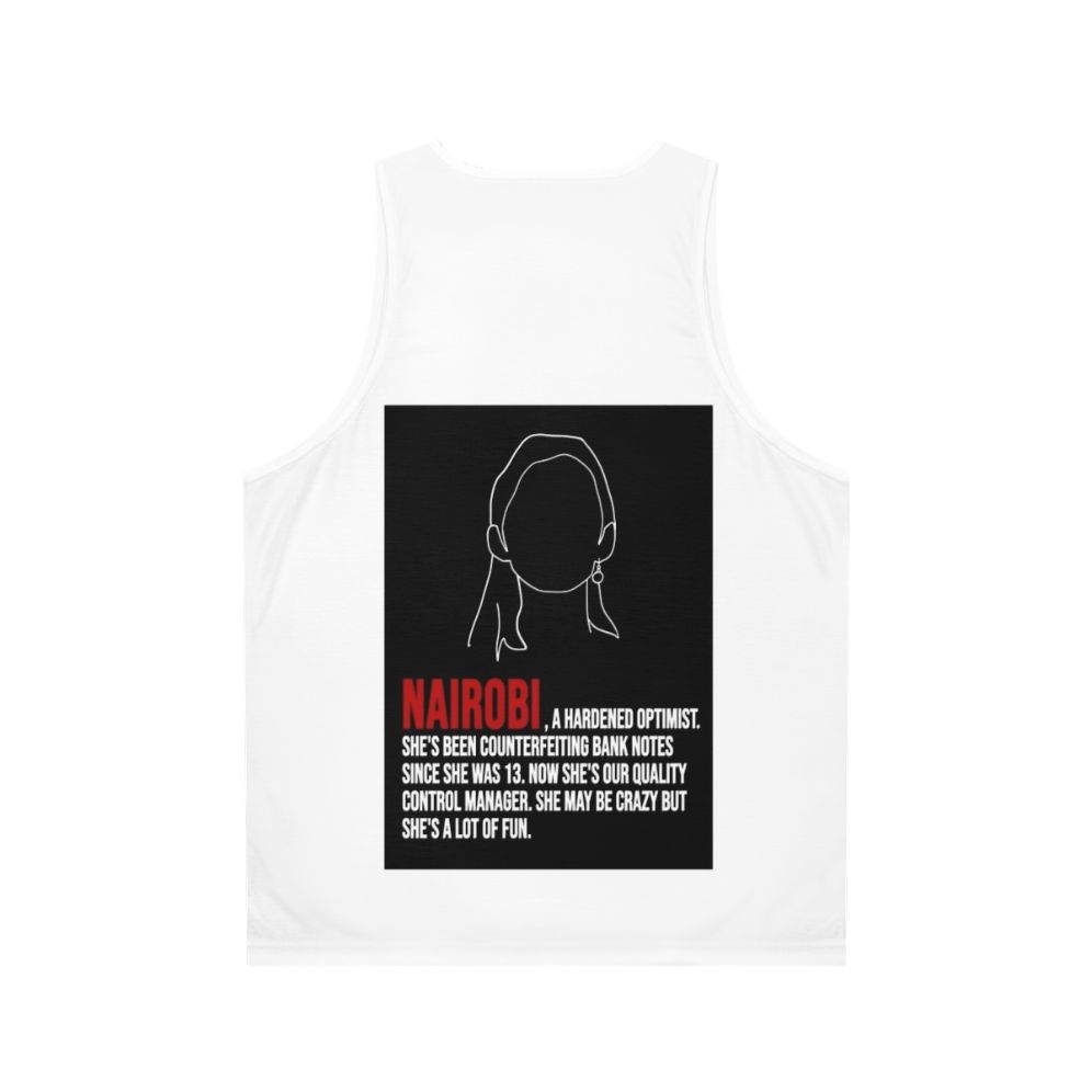 Nairobi House of Money Unisex Tank Top - Back