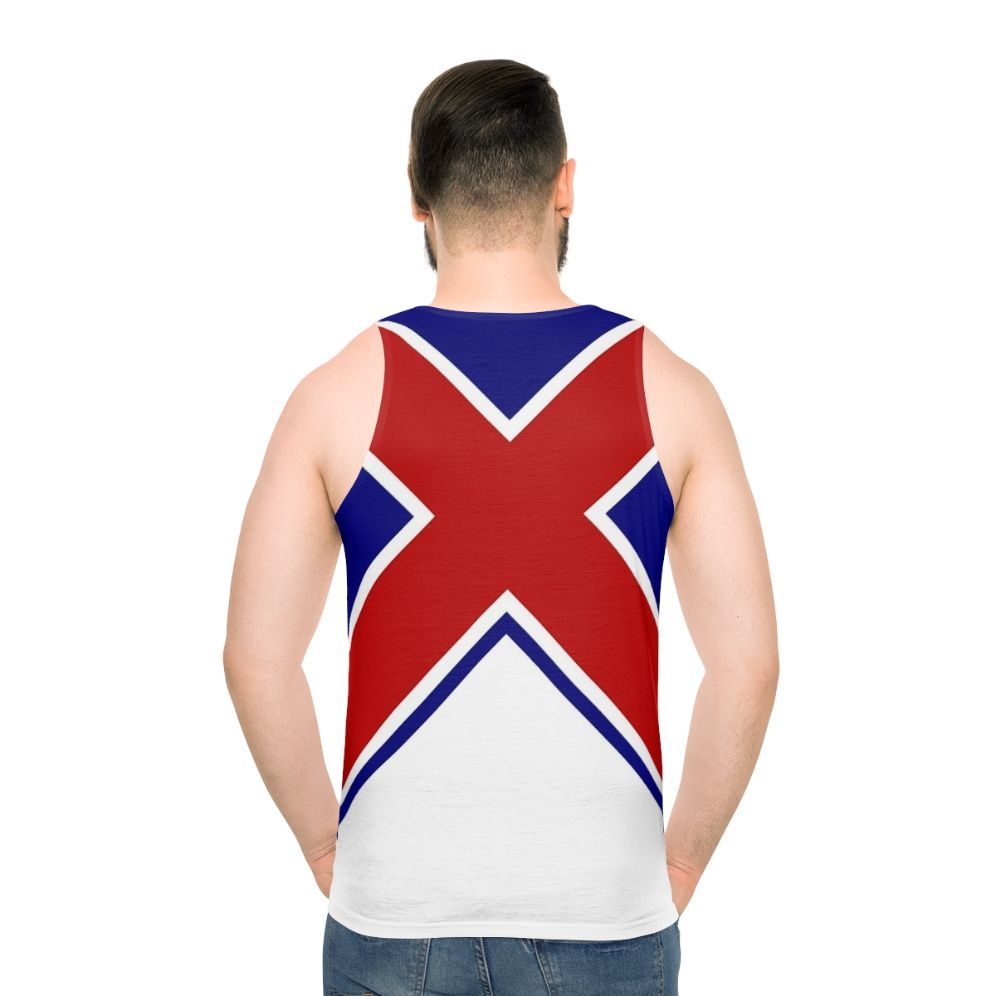 Union Cross Unisex Marvel Comics Tank Top - men back