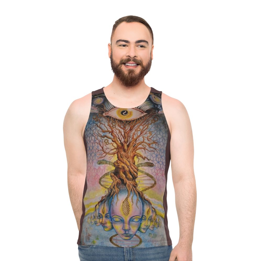 Pineal gland visionary art unisex tank top - men