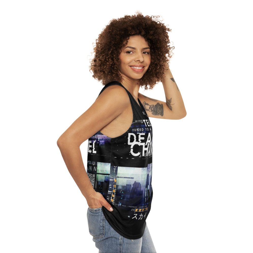 Cyberpunk unisex tank top - women side