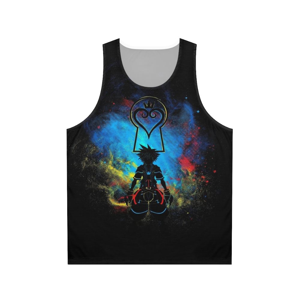 Kingdom Hearts Unisex Tank Top with Space Design