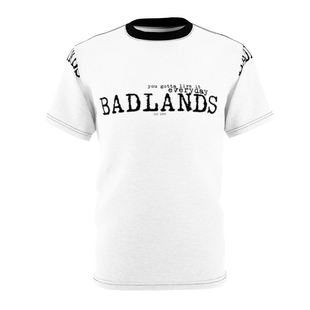 Badlands Classic Artistic Print T-shirt for Bruce Springsteen Fans