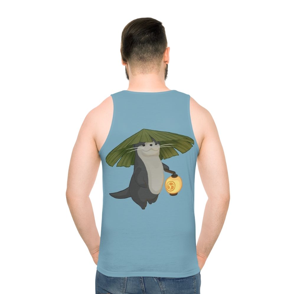 Unisex Final Fantasy XIV Odder Otter Minion Tank Top - men back