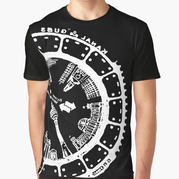 Berlin Landmarks Manhole Cover Graphic T-Shirt