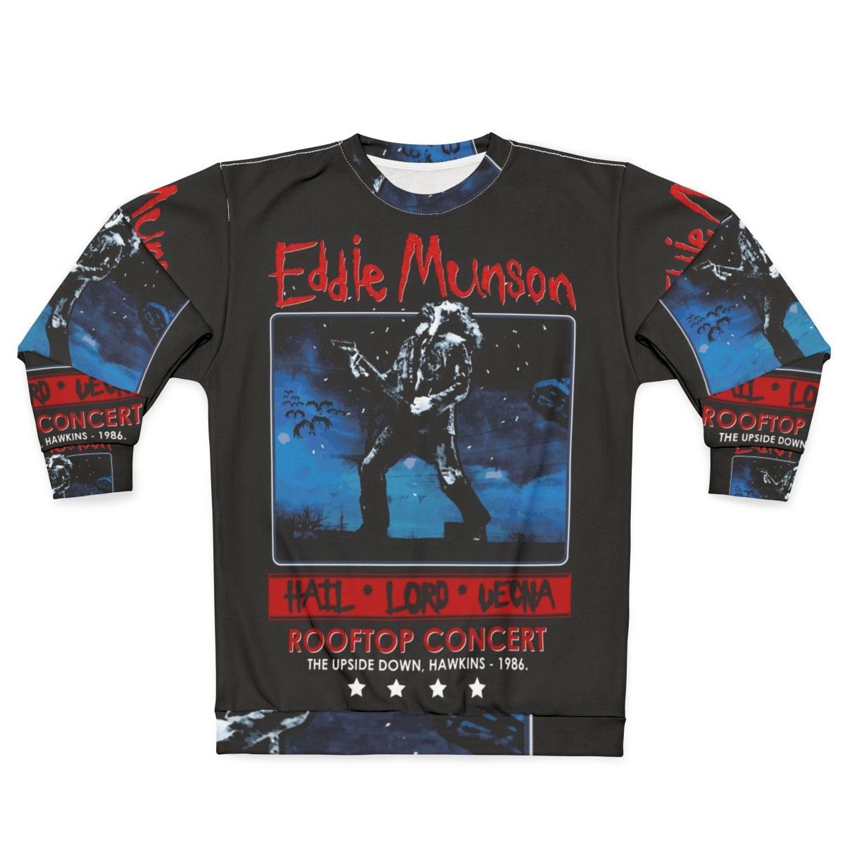 Eddie Munson Stranger Things Rooftop Concert Sweatshirt