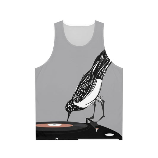 Dj Magpie Unisex Music Disc Vinyl Record Tank Top