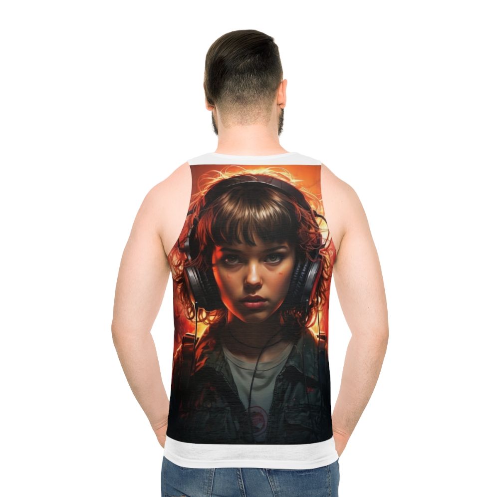 Stranger Things Eleven Unisex Tank Top - men back