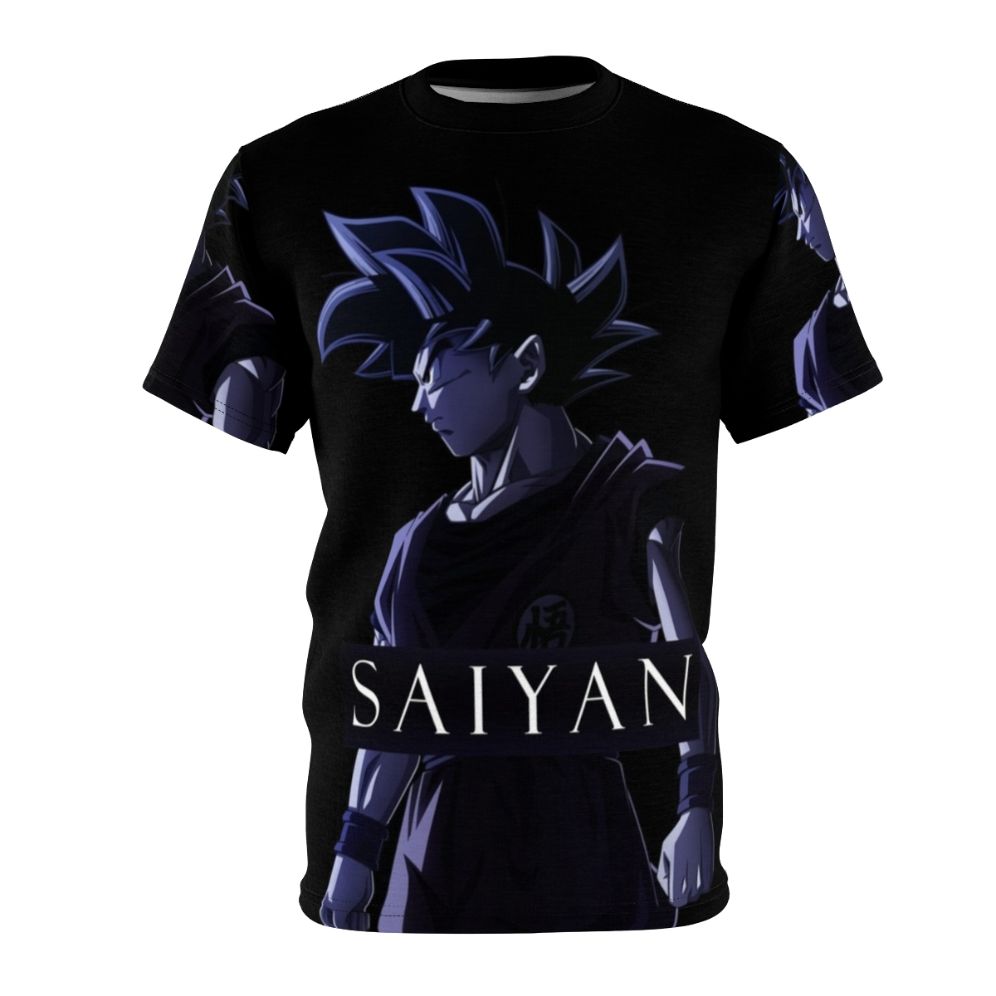 Dragonball inspired t-shirt featuring Goku, the strongest saiyan