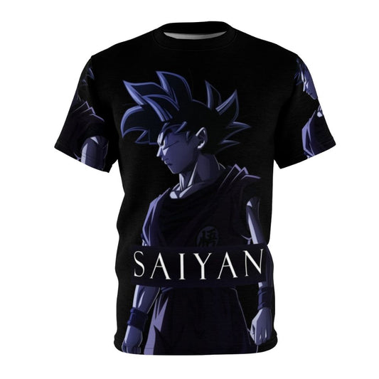 Dragonball inspired t-shirt featuring Goku, the strongest saiyan