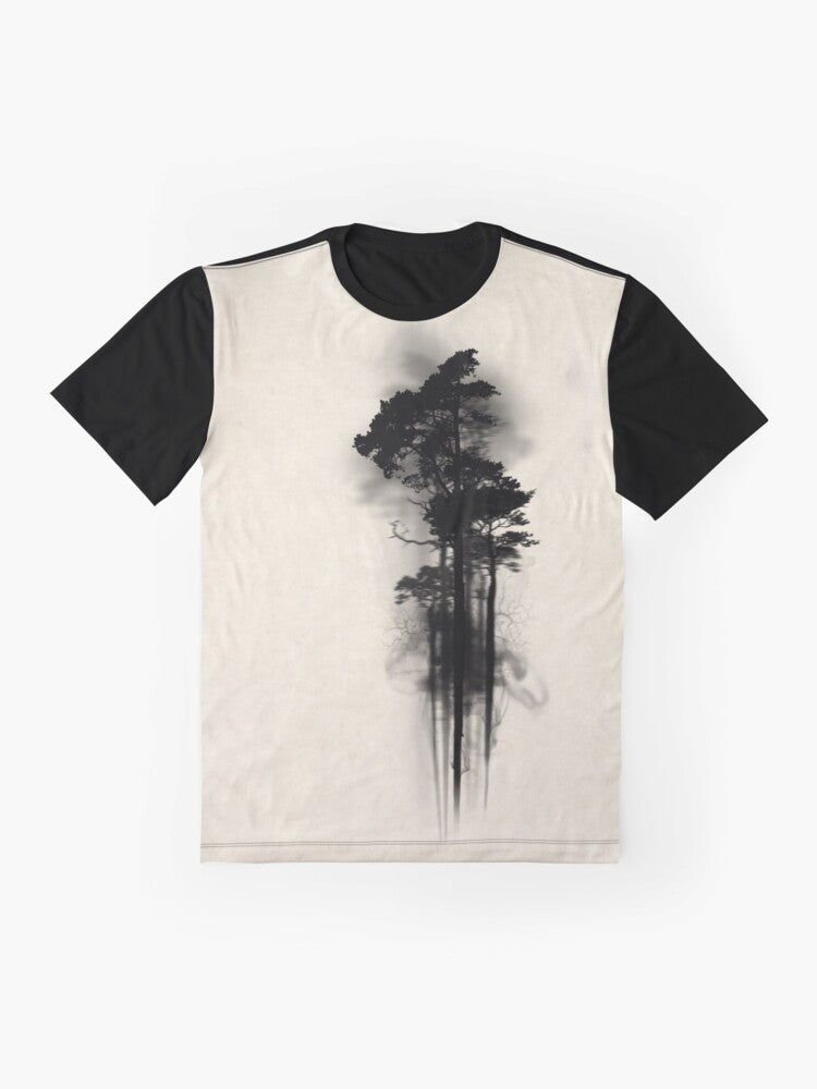 Enchanted Forest Fantasy Graphic T-Shirt - Flat lay