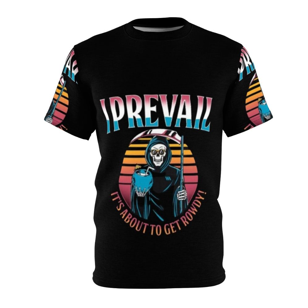 Metalcore-inspired graphic t-shirt featuring the I Prevail logo and band name