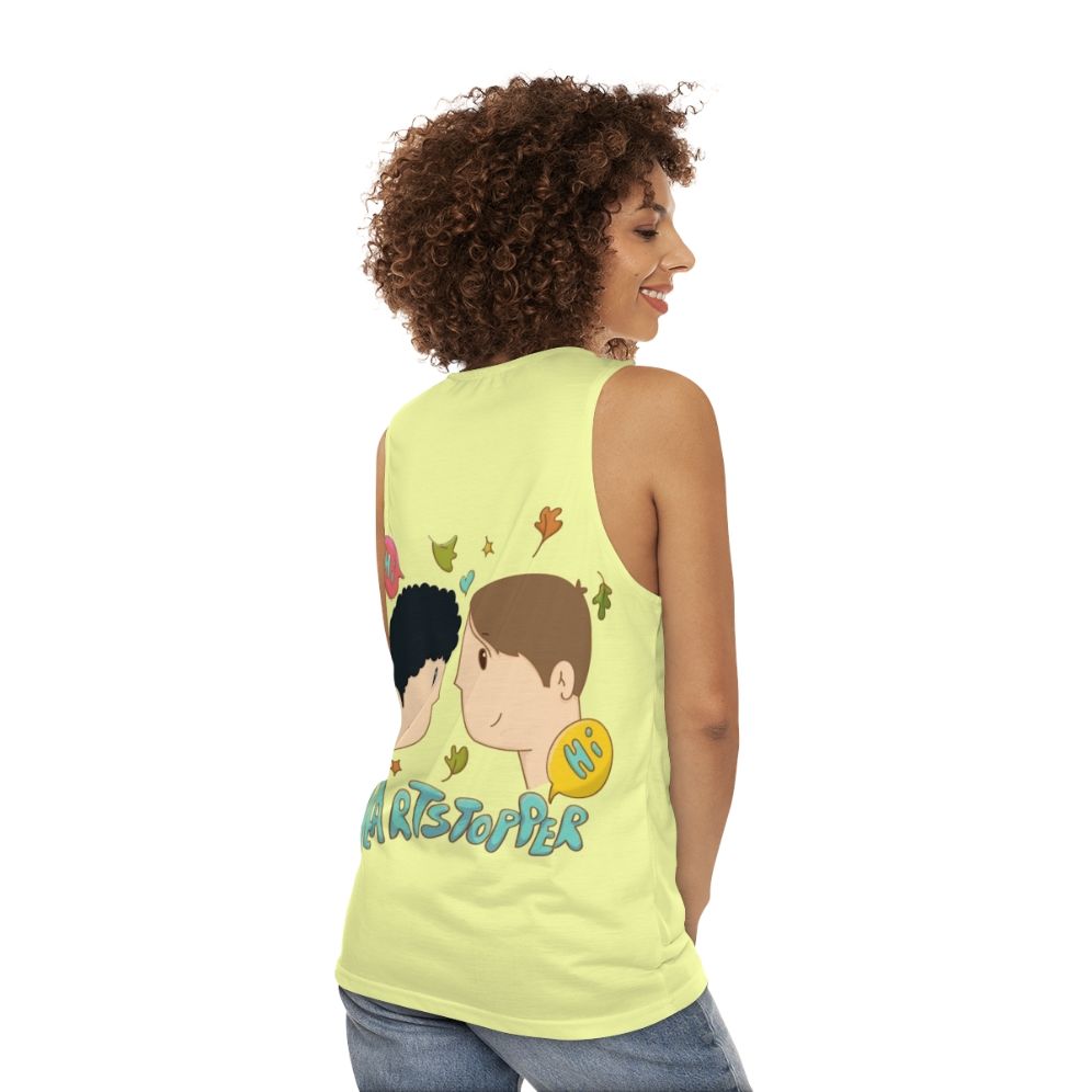 Heartstopper Nick and Charlie Unisex Tank Top - women back