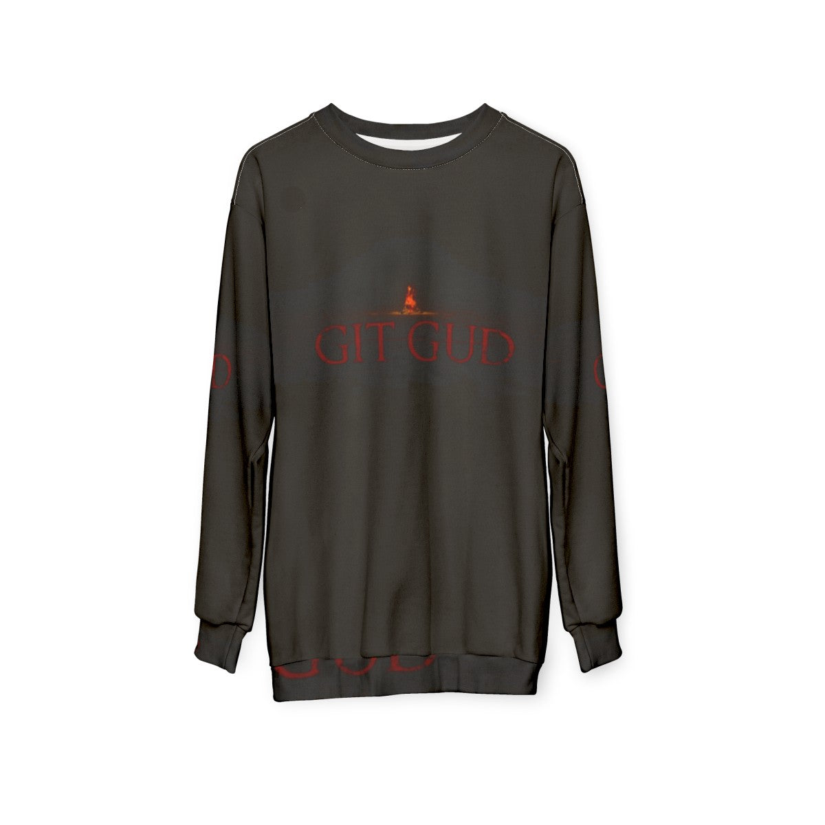 Git Gud Dark Souls Gaming Sweatshirt - hanging