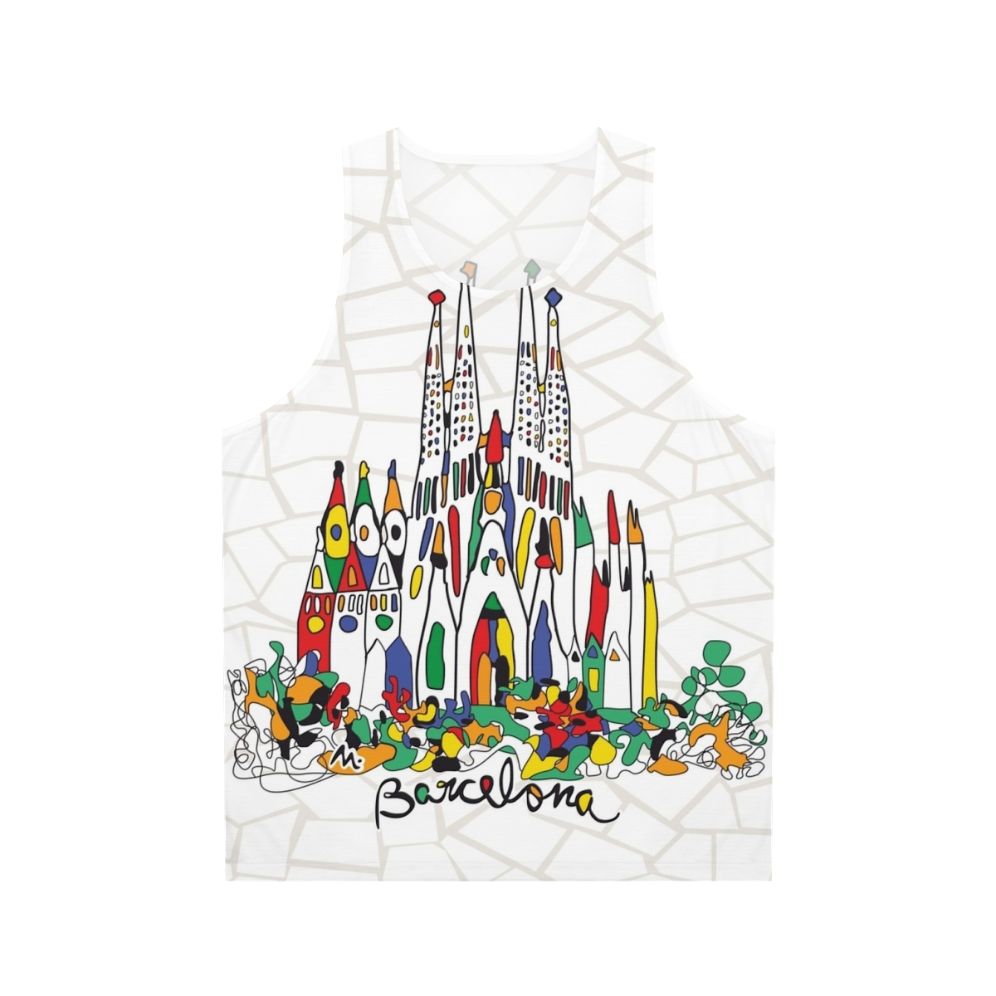 Sagrada Familia Barcelona Spain Unisex Tank Top