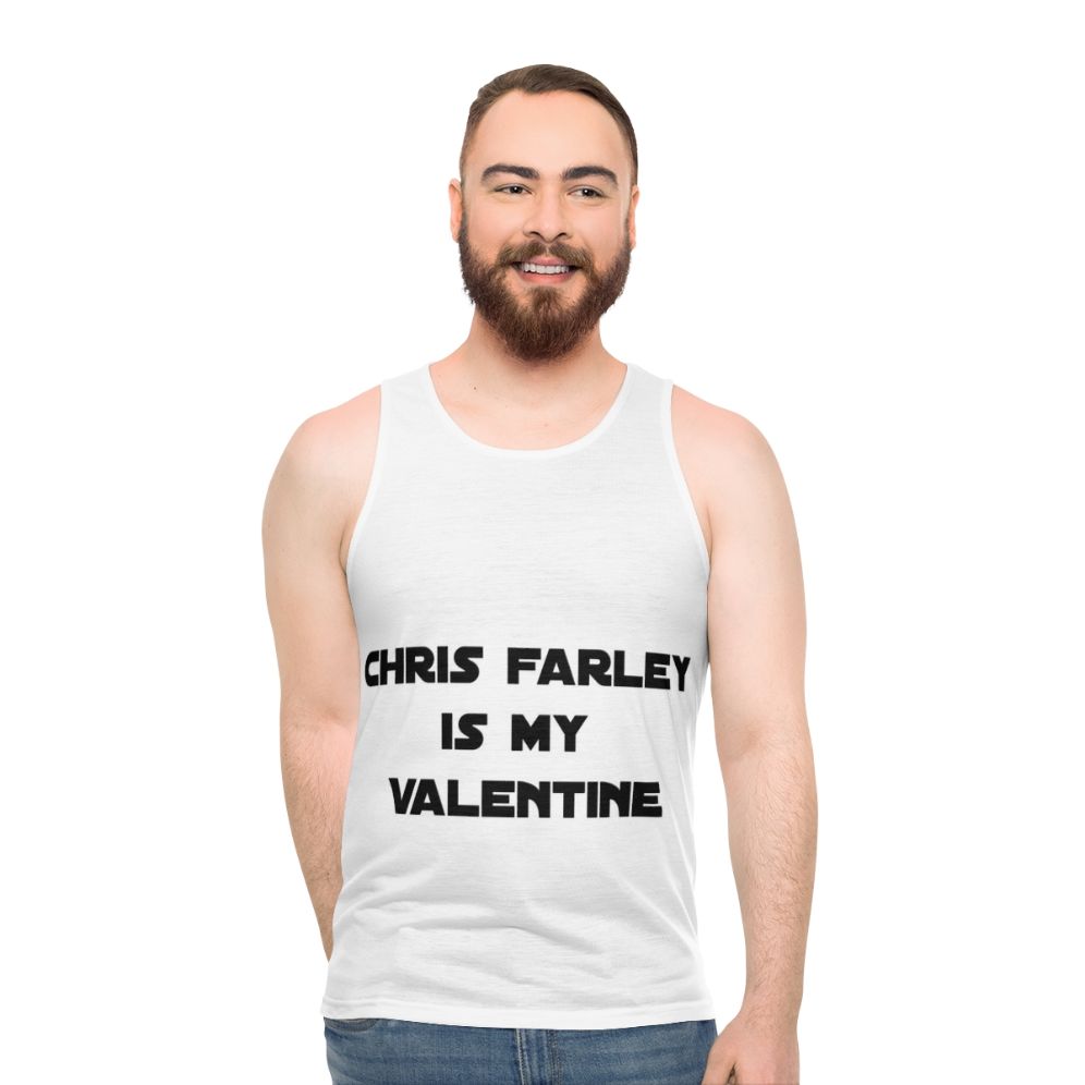 Unisex Chris Farley "Is My Valentine" Tank Top - men