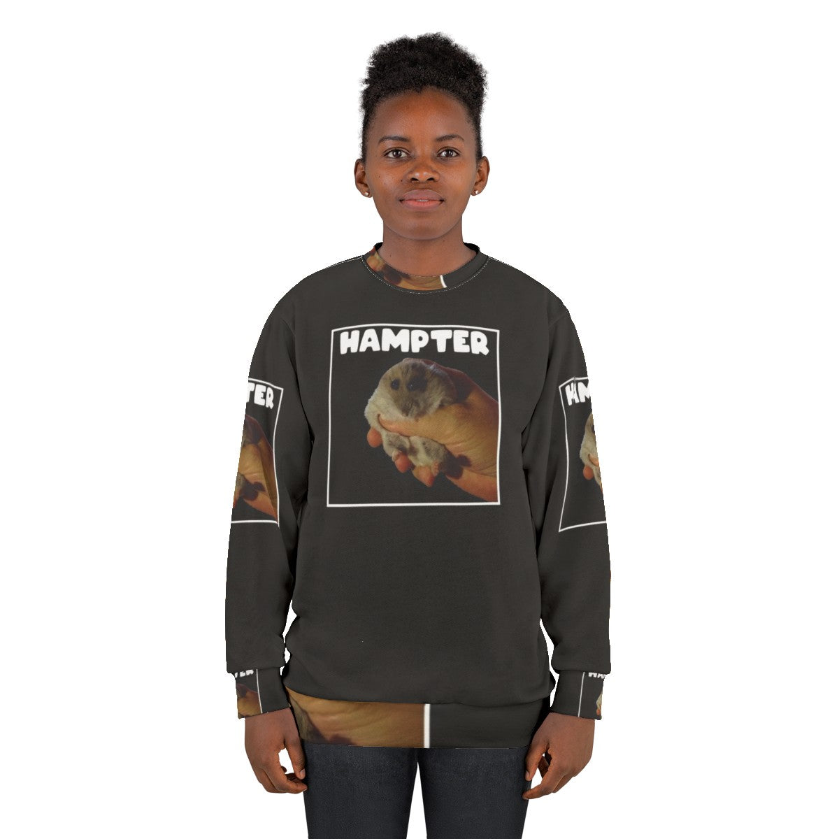 Hampter Meme Hamster Sweatshirt - women