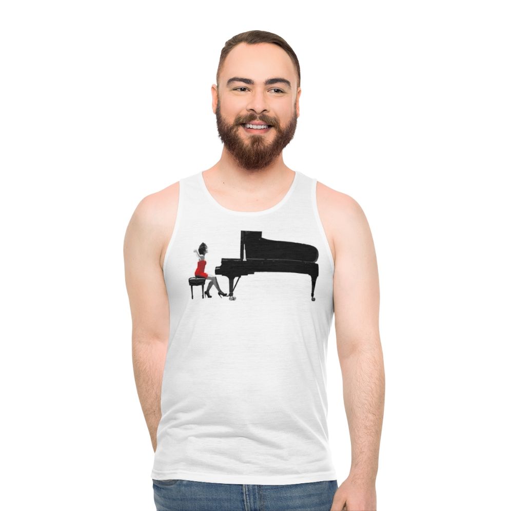 Yuja Wang Classical Piano Unisex Tank Top - men