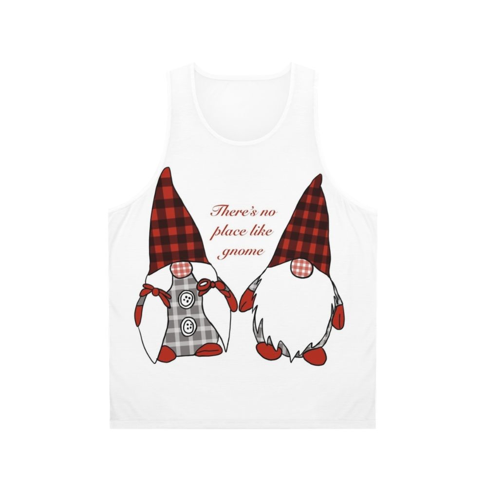 Festive gnome unisex tank top