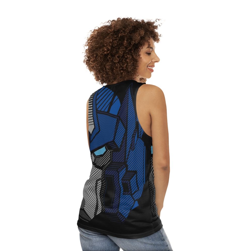 Vintage Transformer Optimus Prime Tank Top - women back