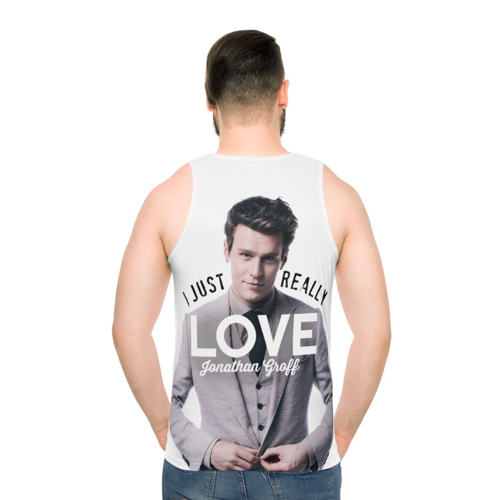 Unisex I Love Jonathan Groff Tank Top - men back