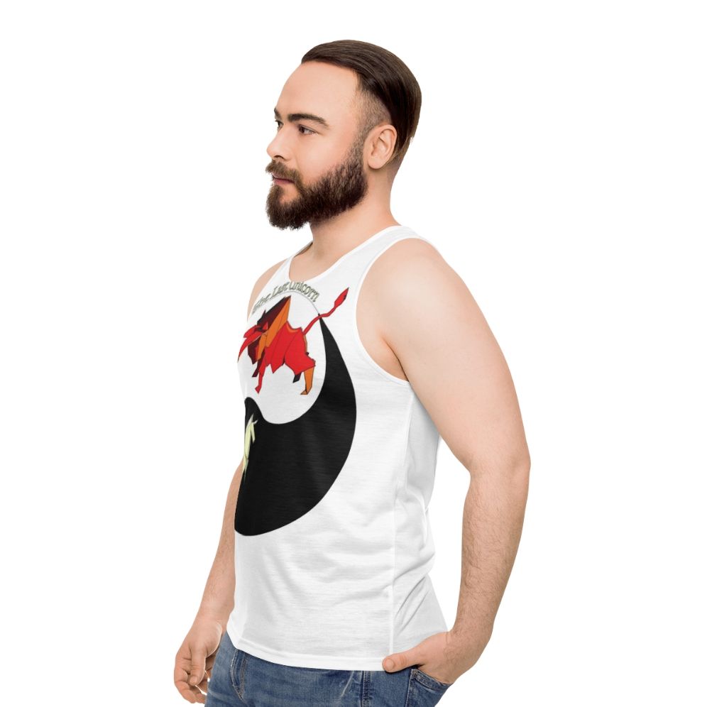 The Last Unicorn Yin Yang Origami Tank Top - men side