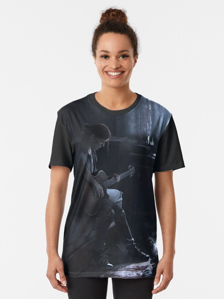 Ellie The Last of Us 2 (TLOU2) Graphic T-Shirt - Survivor, Zombie, Clickers, Bloaters, Runners - Women