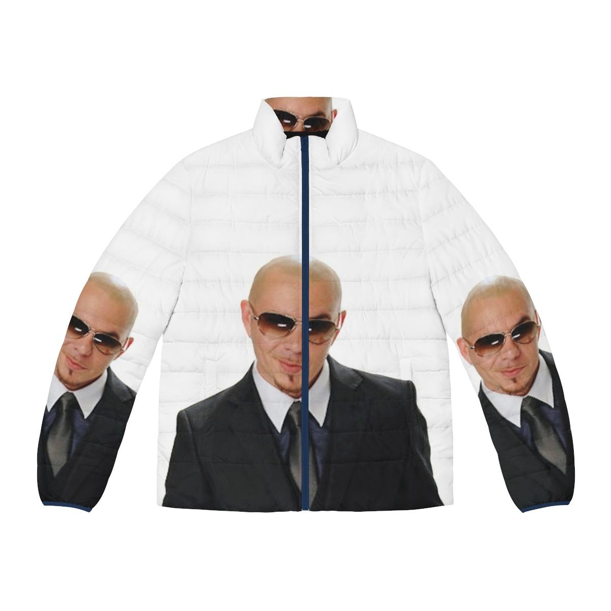 Pitbull 305 puffer jacket with edgy meme design