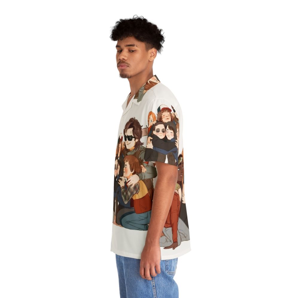 Big Hug Retro Hawaiian Shirt featuring Stranger Things characters - People Left