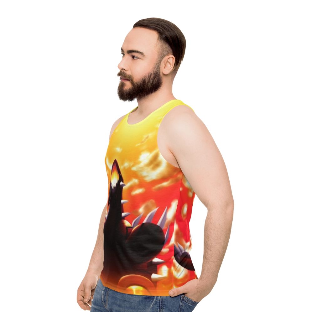 Groudon Pokemon Fan Art Unisex Tank Top - men side