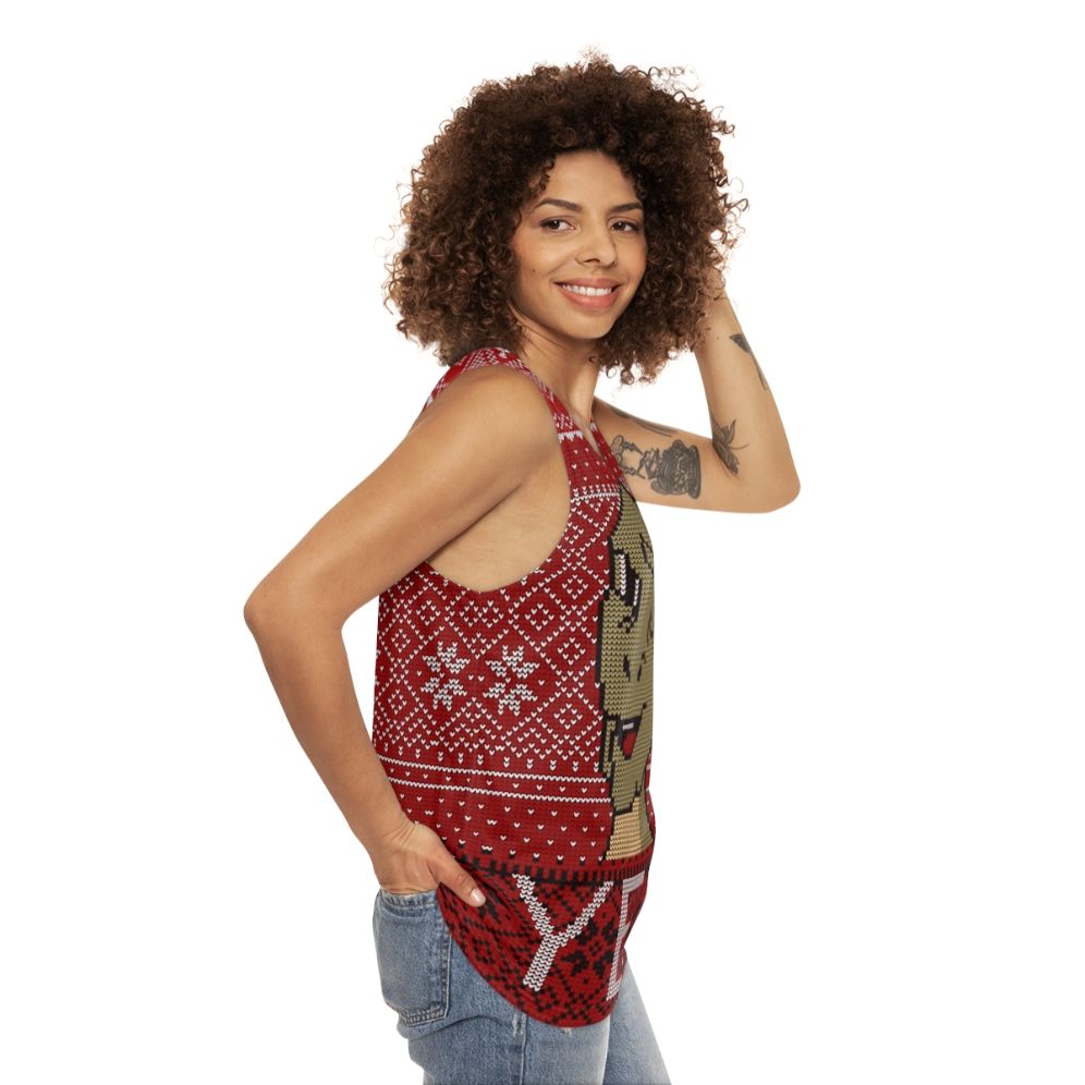 Yee ugly Christmas sweater 2019 unisex tank top - women side