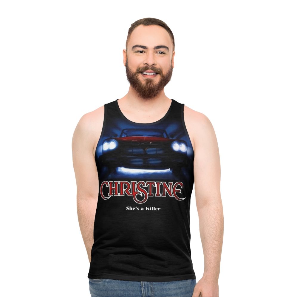 Unisex tank top featuring the classic car 'Christine' from the cult movie - men