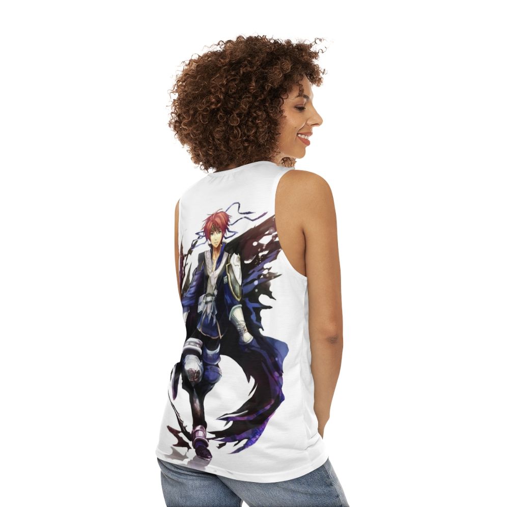 Roy Fire Emblem gaming unisex tank top - women back