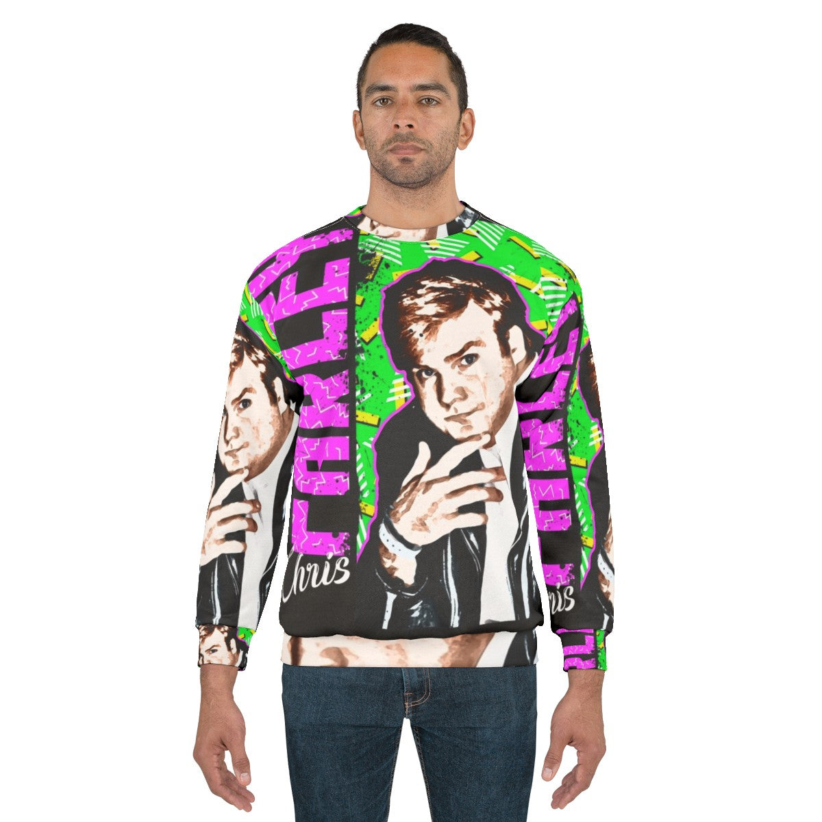 Retro Chris Farley Graphic Sweatshirt - men