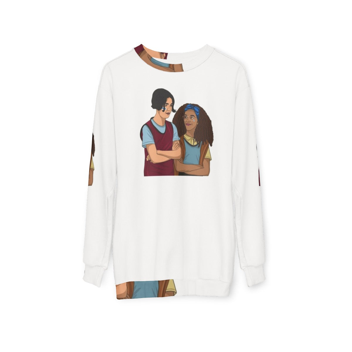 Heartstopper Tao and Elle Netflix Series Sweatshirt - hanging