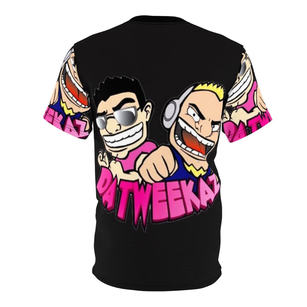 Datweekaz inspired T-shirt with electronic dance music and festival fashion design - Back