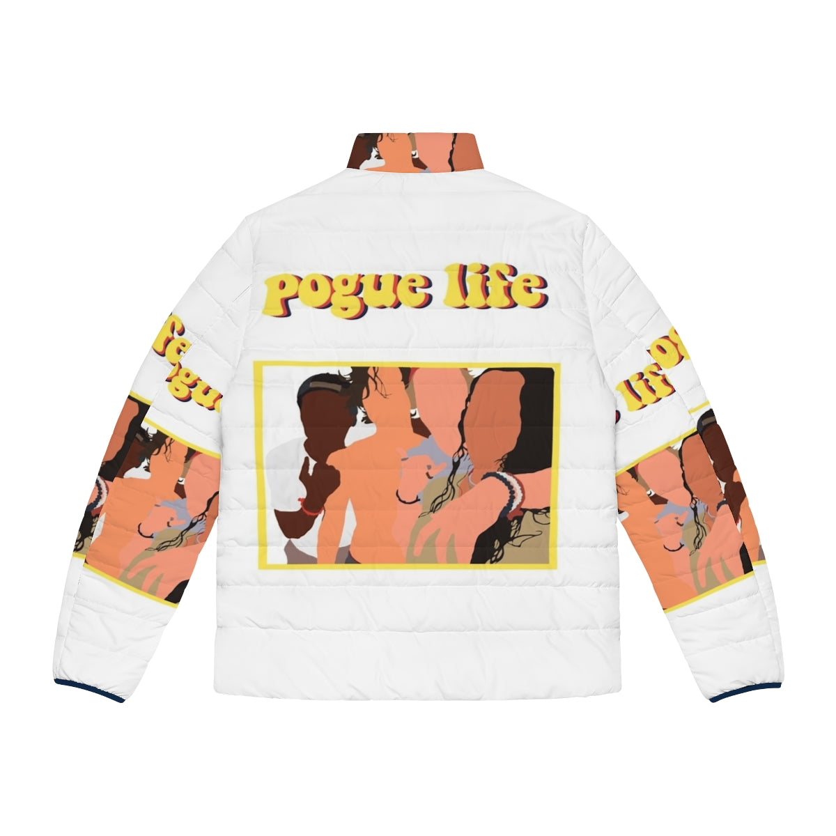 Outer Banks Puffer Jacket featuring Pogues inspired design - Back