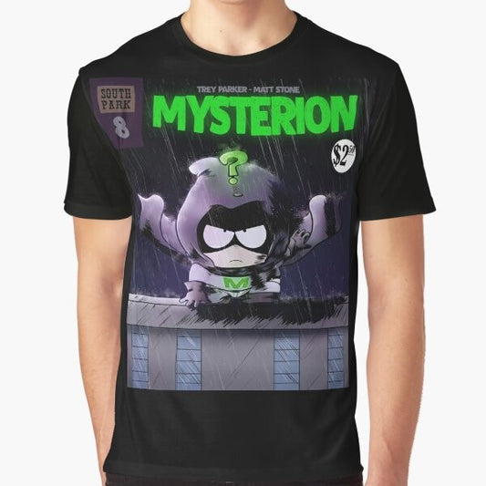 Mysterion superhero character graphic tee from the TV show South Park