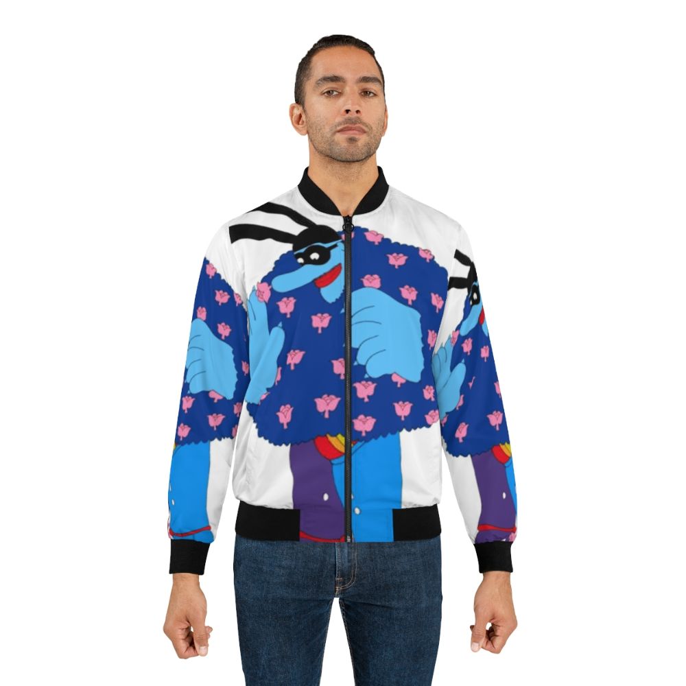 Blue Meanie Bomber Jacket with Beatles-inspired graphics - Lifestyle