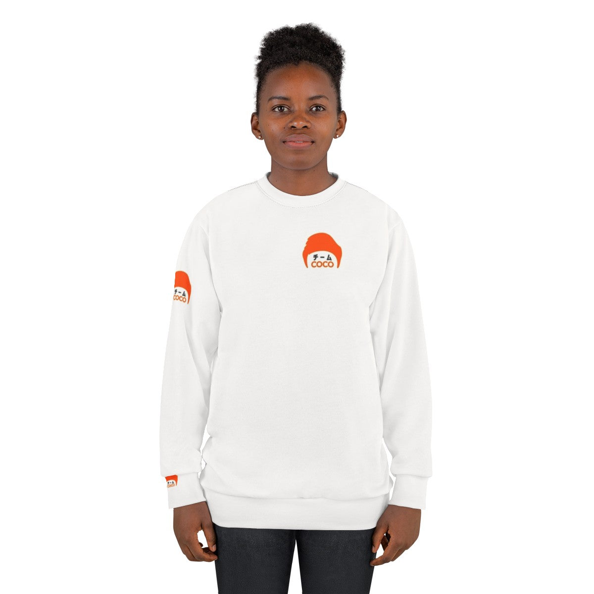 Conan O'Brien Team Coco Japanese Kanji Graphic Sweatshirt - women