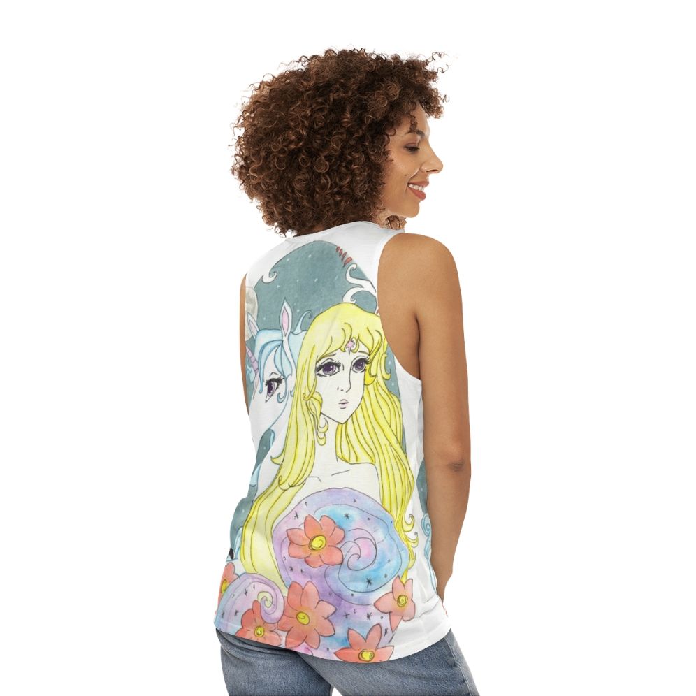 The Last Unicorn Unisex Tank Top with Iconic Fan Art Design - women back