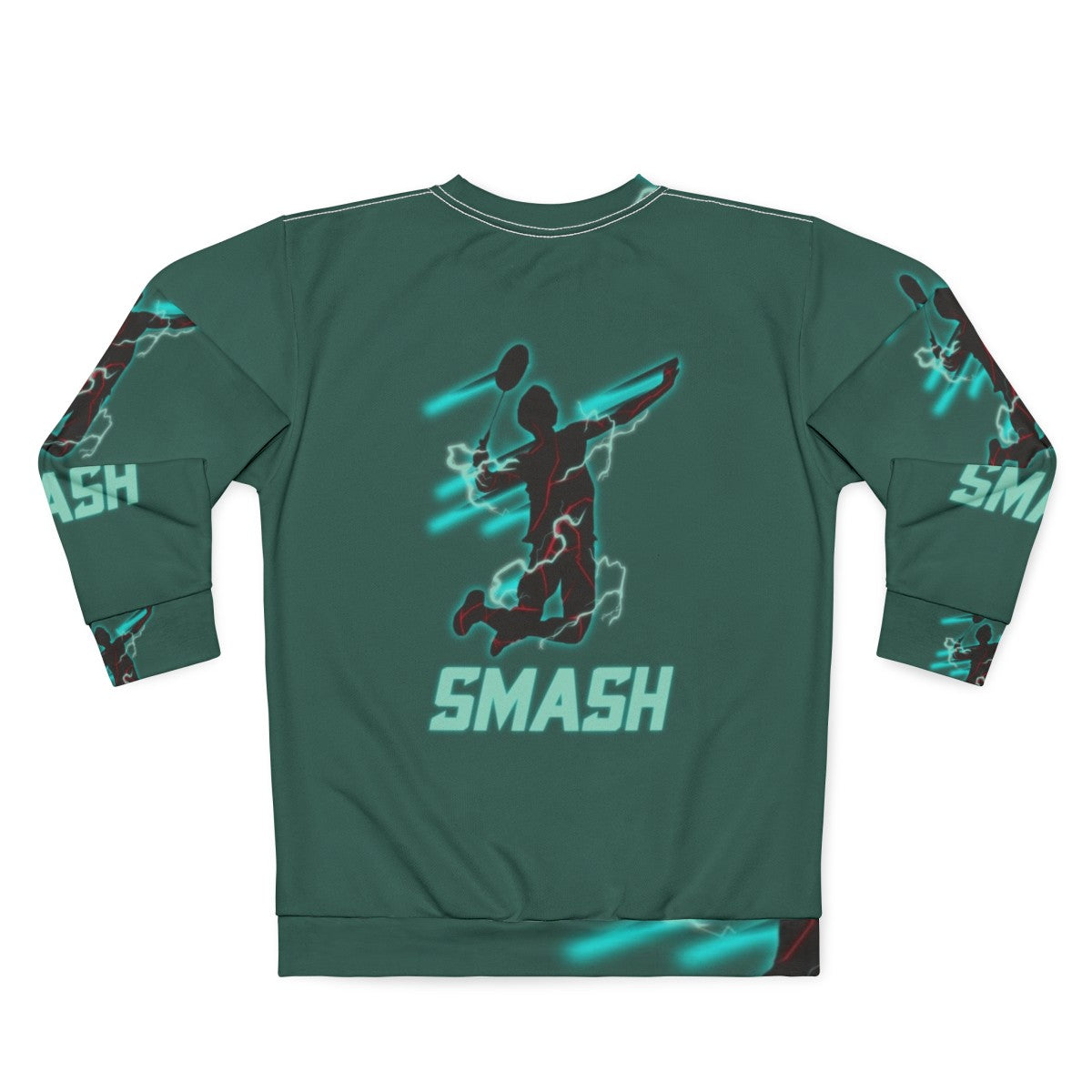 Badminton Smash Sports Sweatshirt - Back