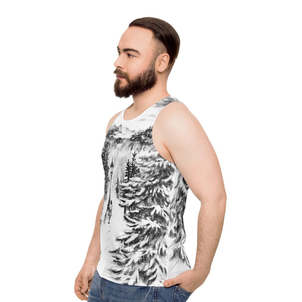 Narnia Winter Unisex Tank Top - men side