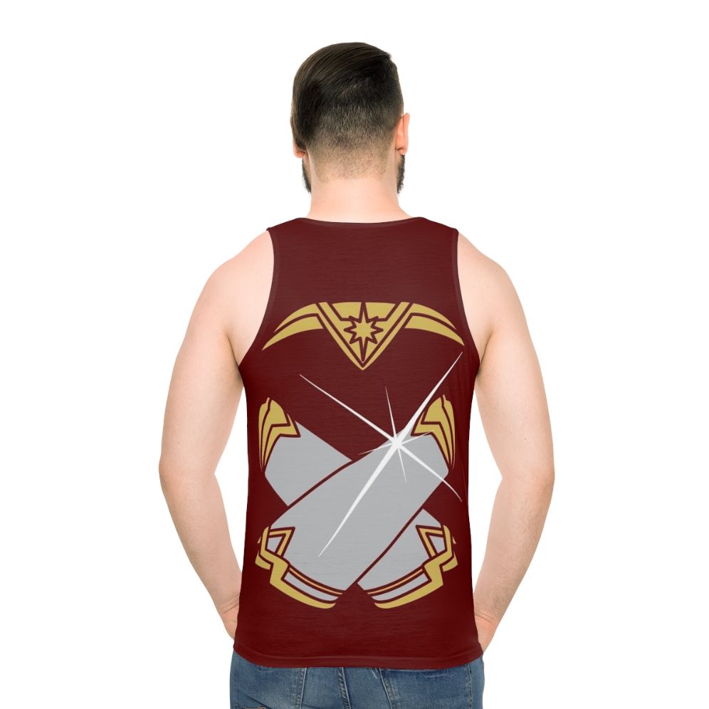 Warrior woman superhero bracelet power tank top - men back