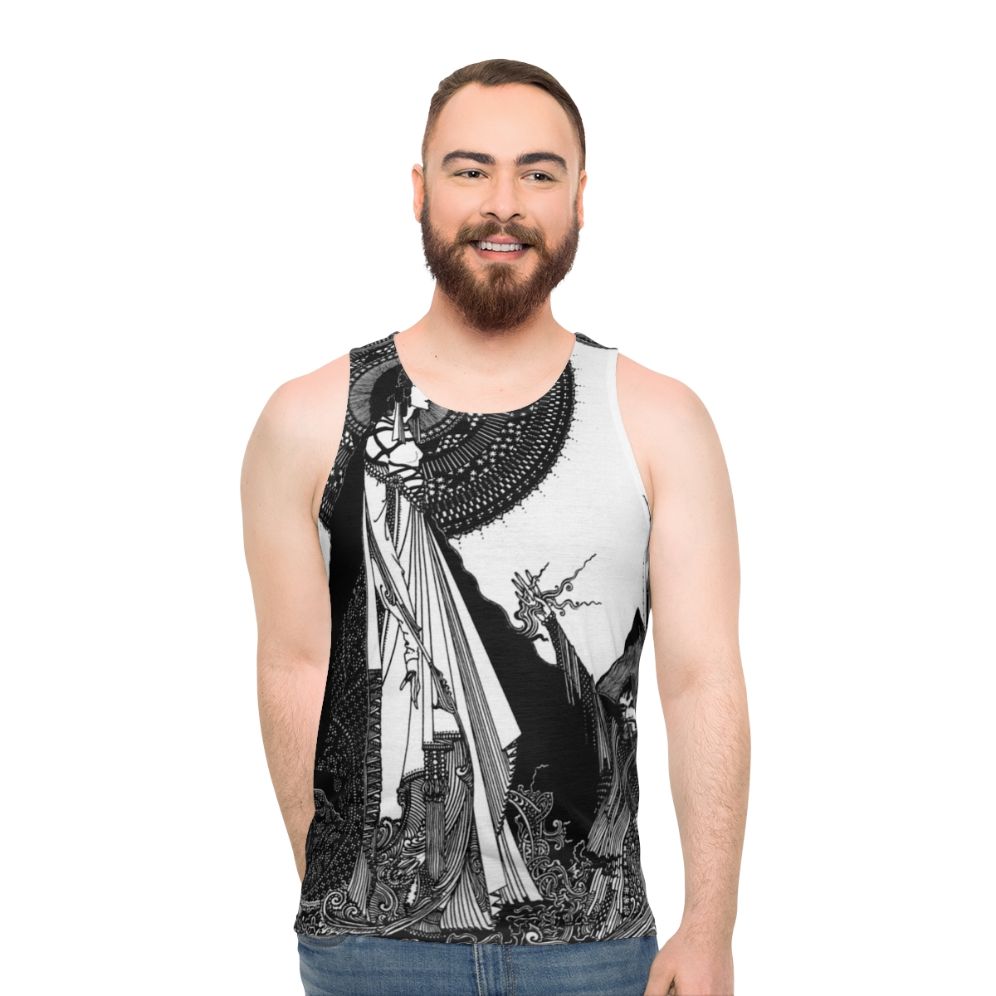 Unisex tank top featuring Ligeia artwork by Harry Clarke for Edgar Allan Poe - men